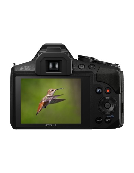 Olympus SP-100EE - Cámara compacta de 16 Mp (pantalla de 3, zoom óptico 50x, estabilizador digital, vídeo Full HD), negro: OLYM