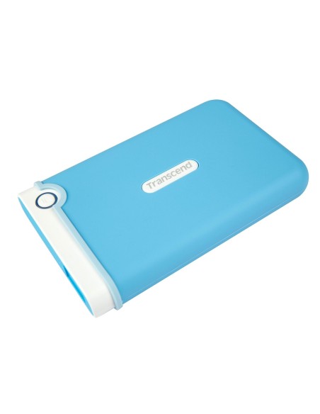 Transcend StoreJet 25M3 - Disco duro externo de 1 TB (ultra resistente de grado militar, 2.5, USB 3.0), azul: Transcend: Kiwiku