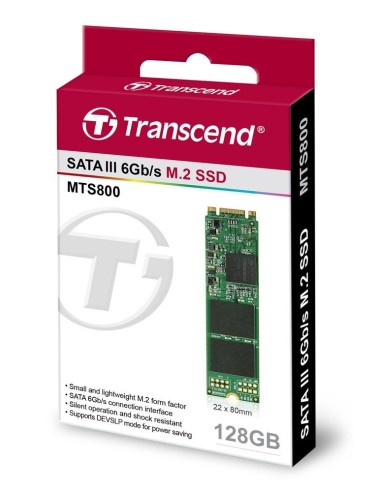 Transcend MTS800 M.2 SSD - Disco duro sólido SSD de 128 GB para ultrabooks y tabletas, verde: Kiwiku.com: Informática