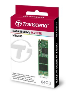 Transcend MTS800 M.2 SSD - Disco duro sólido SSD de 64 GB para ultrabooks y tabletas, verde: Kiwiku.com: Informática 2