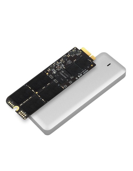 Transcend JetDrive 725 - Disco duro sólido interno SSD de 960 GB para MacBook Pro (Retina) de 15 + carcasa USB 3.0, plateado: K
