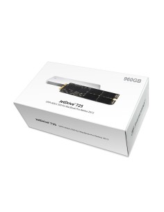 Transcend JetDrive 725 - Disco duro sólido interno SSD de 960 GB para MacBook Pro (Retina) de 15 + carcasa USB 3.0, plateado: K 2
