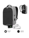 Mochila Subblim Secure V2 Ap para Portátiles Hasta 15.6 / Puerto Usb/ Antirrobo/ Gris