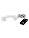 Retro microtelefono blanco echologico