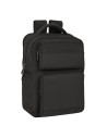 Mochila 44cm Con 2 Bolsillos Compartimento para Portatil 15 6 y Conector Usb de Safta Business Blac