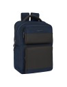 Mochila 44cm Con 2 Bolsillos Compartimento para Portatil 15 6 y Conector Usb de Safta Business Dark Blue