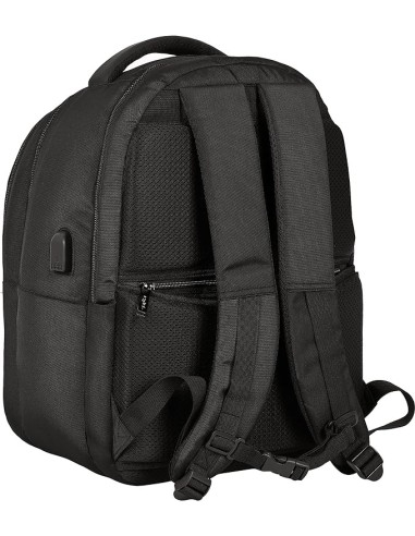 Mochila 45cm Con Compartimento para Portatil 15 6 y 14 1 y Tabblet 9 7 y Conector Usb de Safta Business Blac