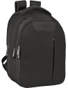 Mochila 45cm Con Compartimento para Portatil 15 6 y 14 1 y Tablet 9 7 y Conector Usb de Safta Business Black
