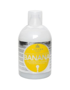 Kallos Champú Fortificante Banana Con Complejo Multivitamínico 1000ml para Cabello Seco y Débil