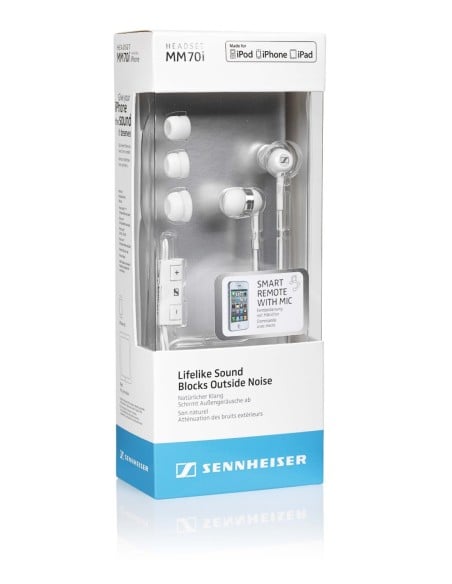 Sennheiser MM 70 i - Auriculares in-ear, blanco: Kiwiku.com: Electrónica