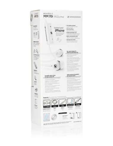 Sennheiser MM 70 i - Auriculares in-ear, blanco: Kiwiku.com: Electrónica