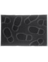 Bigbuy Garden Felpudo Pin Mat Negro Caucho Felpudo 60 X 40 Cm