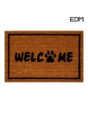 Felpudo Modelo Welcome Huella Edm Marrón Fibra 60 X 40 Cm