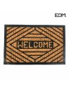 Felpudo Modelo Basico Welcome Edm Marrón Fibra 60 X 40 Cm