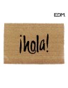 Felpudo Modelo Hola Edm Marrón Fibra 60 X 40 Cm