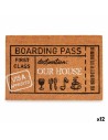 Felpudo Boarding Pass Natural 60 X 1 X 40 Cm 12 Unidades