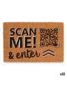 Felpudo Scan Me! Natural 60 X 1 X 40 Cm 12 Unidades