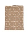 Bigbuy Home Mantel Loneta Abstracto Beige 140 X 180 Cm