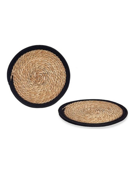 bigbuy_home_salvamantel_marrón_negro_fibra_natural_Ø_30_cm_8430852897145_promocion