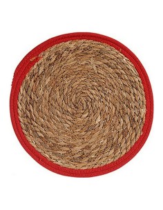 bigbuy_home_salvamantel_marrón_rojo_fibra_natural_Ø_35_cm_8430852897237_oferta