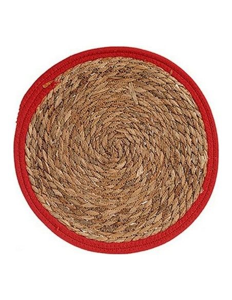 bigbuy_home_salvamantel_marrón_rojo_fibra_natural_Ø_35_cm_8430852897237_oferta