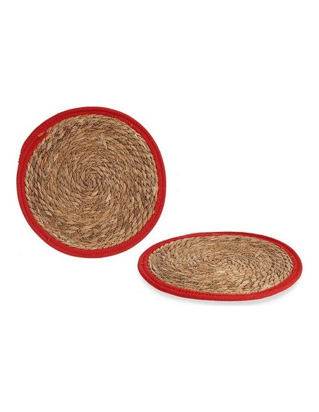 bigbuy_home_salvamantel_marrón_rojo_fibra_natural_Ø_35_cm_8430852897237_promocion