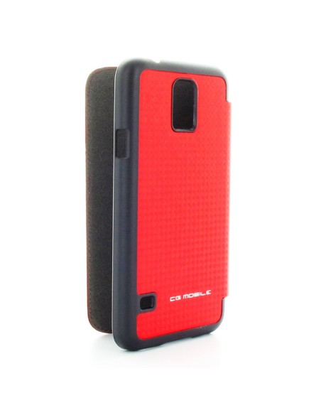 Ferrari FEFM070 - Funda booklet para Samsung Galaxy S5 (efecto carbono) rojo - Electrónica - Kiwiku.com