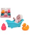 Bigbuy Fun Muñeca Bebé en el Baño Con Patito y Biberón