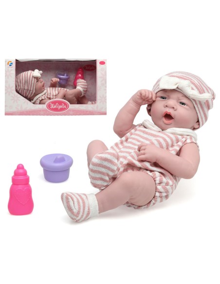bigbuy_fun_muñeca_bebé_con_biberón_y_cuenco_8422259757009_oferta