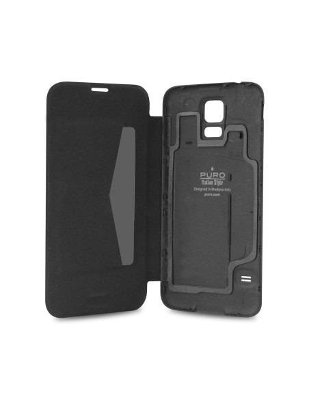 Kiwiku.com: Puro PUFM308 - Funda para Samsung Galaxy S5 (sustituye tapa trasera) negro - Electrónica
