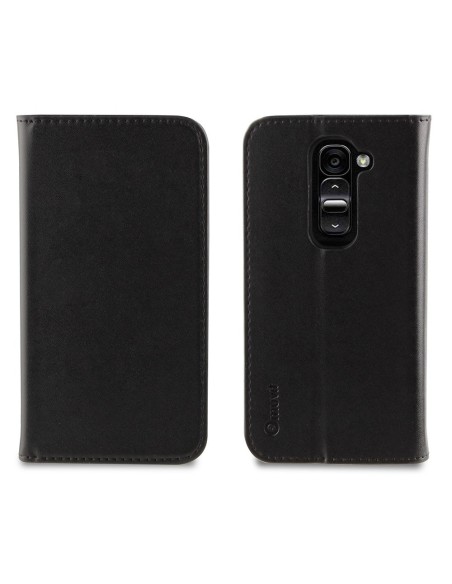 Muvit MUSNS0061 - Funda slim folio con función soporte y tarjetero para LG G2 Mini, negro: Kiwiku.com: Electrónica