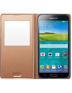 Kiwiku.com: Samsung O8EFCG900BDEG - Funda para Samsung Galaxy S5 G900, dorado - Electrónica 2
