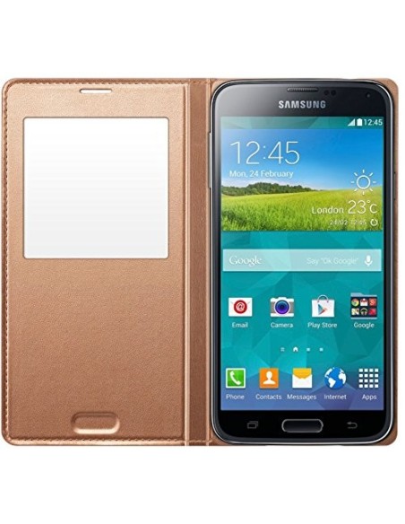 Kiwiku.com: Samsung O8EFCG900BDEG - Funda para Samsung Galaxy S5 G900, dorado - Electrónica