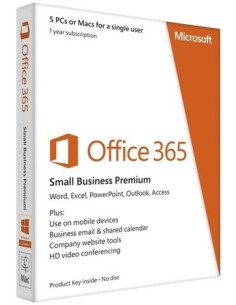 Microsoft Office 365 Small Business Premium, 5PC/5Mac, 1y, ESP - Suites de programas (5PC/5Mac, 1y, ESP, 5 usuario(s), 1 Año(s)