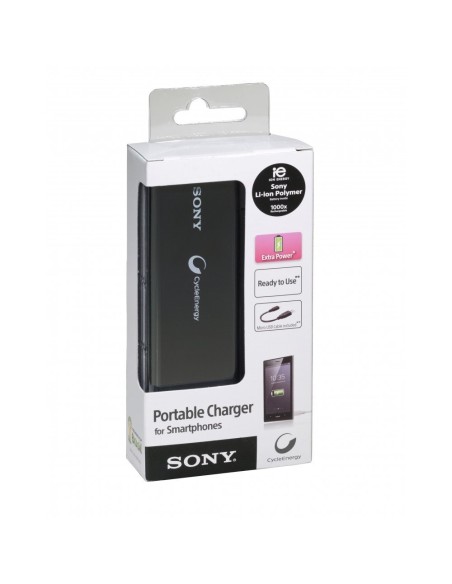 Sony CP-VLSB - Cargador USB portátil para smartphones de 1400 mAh, Negro - Electrónica - Kiwiku.com