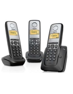 Kiwiku.com: Gigaset AL130 Trio - Teléfono inalámbrico, negro - Electrónica