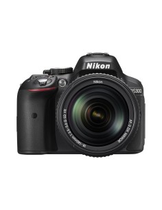 Nikon D5300 - Cámara réflex digital de 24.2 Mp (pantalla 3.2, estabilizador óptico, vídeo Full HD, GPS), color negro - kit con