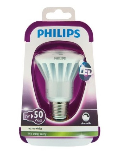 Philips LED Reflector (regulable) 8718291195665 - Lámpara LED (Blanco cálido, 45 mA, 6,4 cm, 6,4 cm, 8,7 cm, 10,4 cm): Kiwiku.c