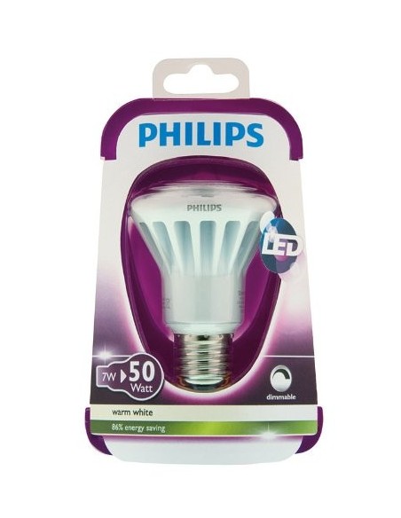 Philips LED Reflector (regulable) 8718291195665 - Lámpara LED (Blanco cálido, 45 mA, 6,4 cm, 6,4 cm, 8,7 cm, 10,4 cm): Kiwiku.c