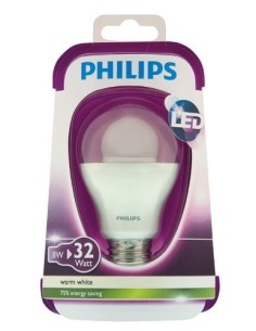 Philips LED Bombilla 8718291193043 - Lámpara LED (Blanco cálido, A, 15 mA, 5,6 cm, 5,6 cm, 10,3 cm): Kiwiku.com: Iluminación 2