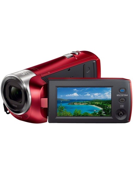 Sony HDRPJ240ER - Videocámara (9.2 Mp, pantalla de 2.7, zoom óptico 27x, estabilizador digital), rojo - Electrónica - Kiwiku.co
