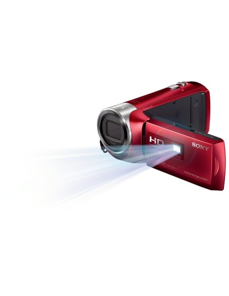 Sony HDRPJ240ER - Videocámara (9.2 Mp, pantalla de 2.7, zoom óptico 27x, estabilizador digital), rojo - Electrónica - Kiwiku.co