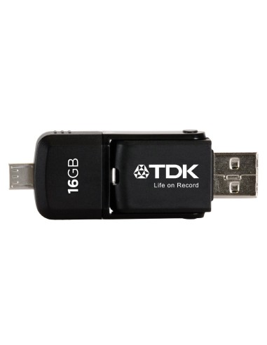 TDK TDK79221 - Memoria Micro USB Flash 2-en 1 de 16 GB: Kiwiku.com: Informática