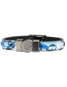 Pulsera Hombre Police Pj25556blu.03-l Cuero 21 Cm