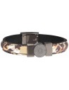 Pulsera Hombre Police Pj25556blu.02-l Cuero 21 Cm