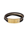 Pulsera Hombre Police Pj26551bsg.02 Cuero 19-21 Cm