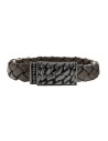 Pulsera Hombre Police S14ahw03b Cuero 19 Cm