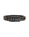 Pulsera Hombre Police S14ahw04b Cuero 19 Cm
