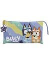 Estuche Portatodo Triple Con 5 Compartimientos de Bluey