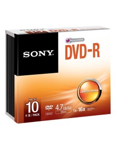 Sony 10DMR47SS - Pack de 10 DVD-R 16x: Kiwiku.com: Informática